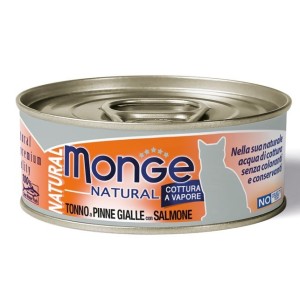 Monge natural quality gatto monge natural tonno del pacificocon salmone 80 g
