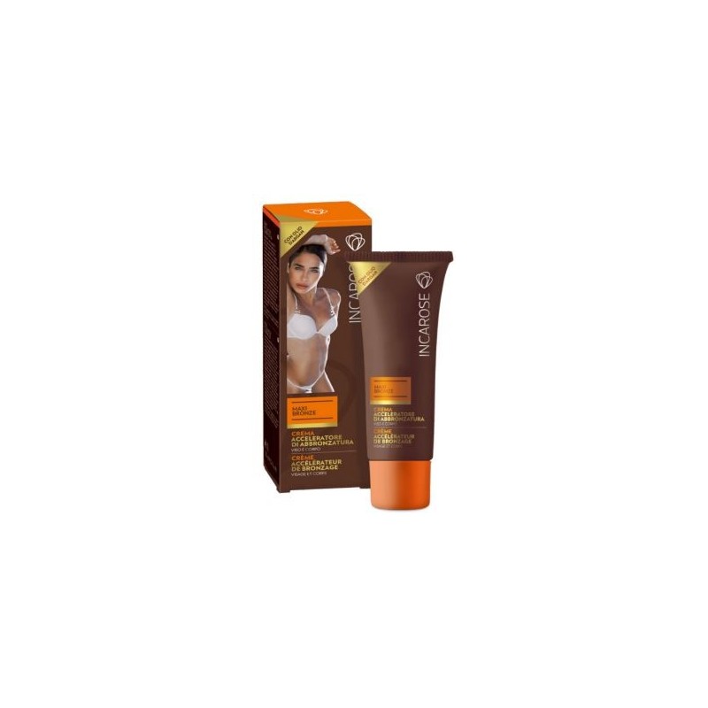 Incarose maxi bronze crema acceleratore di abbronzatura 125ml