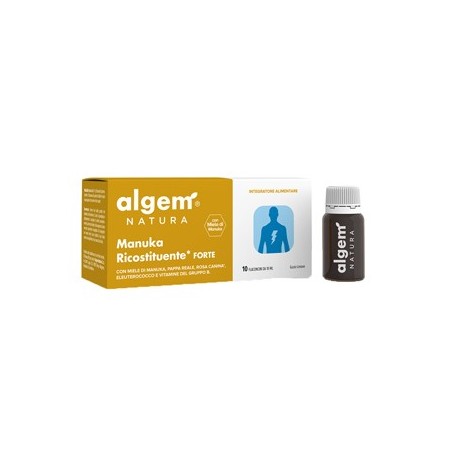 Algem manuka ricostituente forte 10 flaconcini 10 ml Algem manuka ricostituente forte 10 flaconcini 10 ml