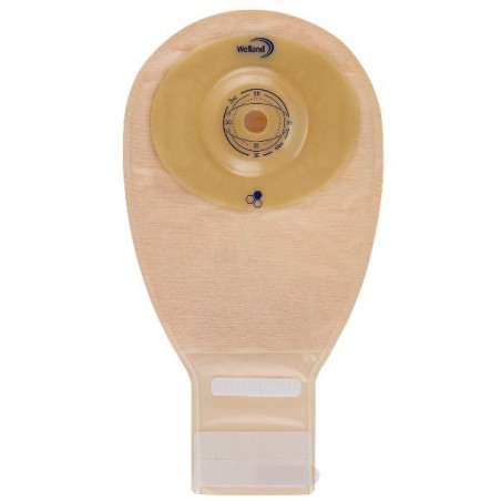 Sacca per ileostomia opaca ritagliabile welland aurum profile ileo midi diametro 13-48 mm inizio convessita' 48 mm 10 pezzi