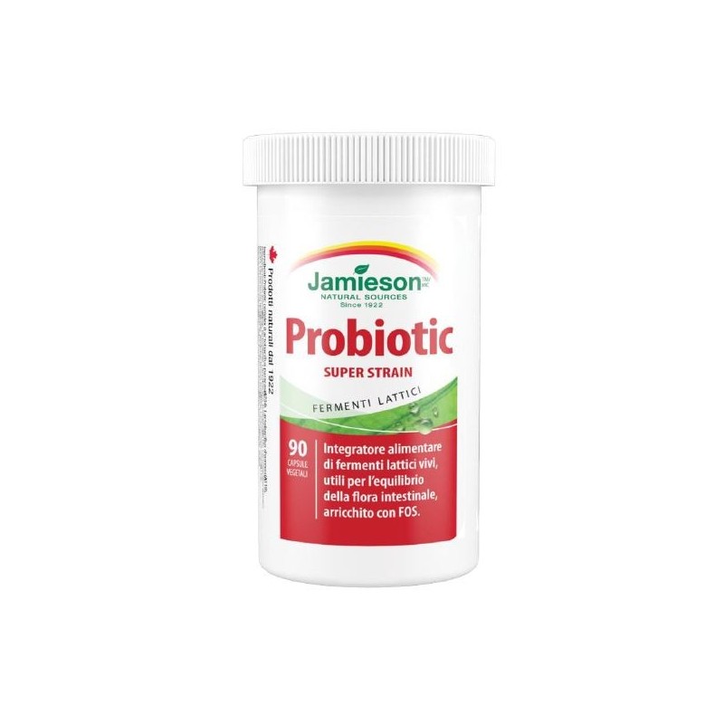 Jamieson probiotic super strain 90 capsule vegetali Jamieson probiotic super strain 90 capsule vegetali