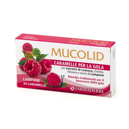 Mucolid bronc lumaca & lampone 24 caramelle