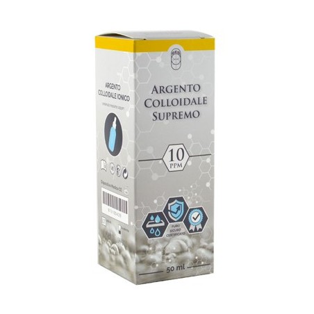 Argento colloidale supremo 10ppm certificato con contagocce50 ml