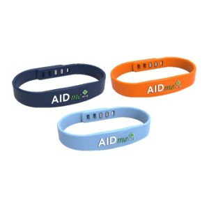Aidme bracciale salvavita blu con sistema nfc