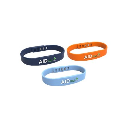 Aidme bracciale salvavita blu con sistema nfc