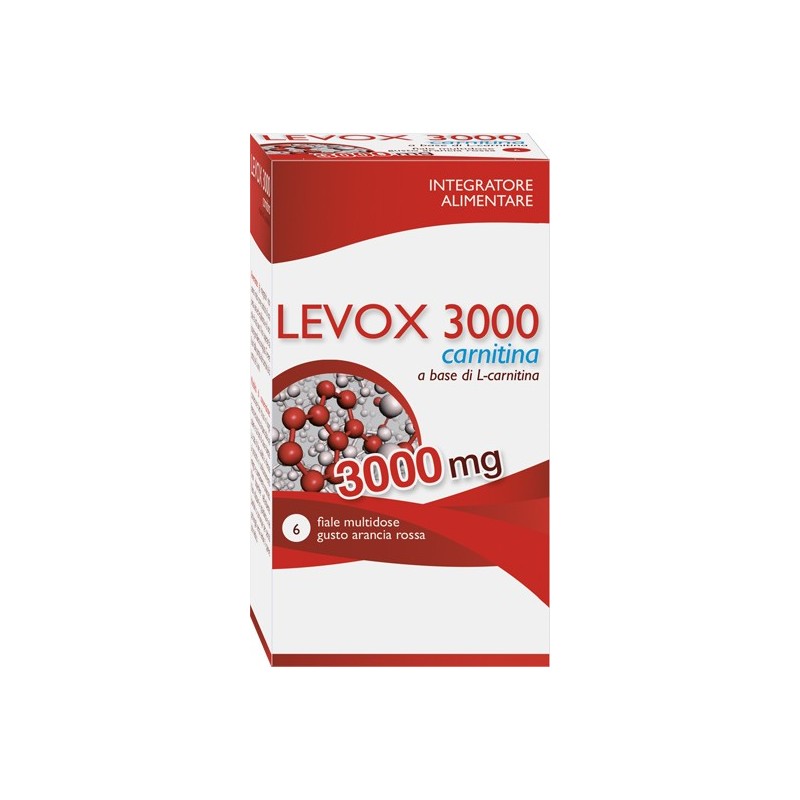 Levox 3000 carnitina 6 flaconcini da 25 ml