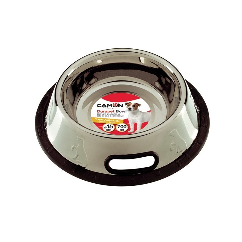 Ciotola in acciaio antirovesciamento 500 ml