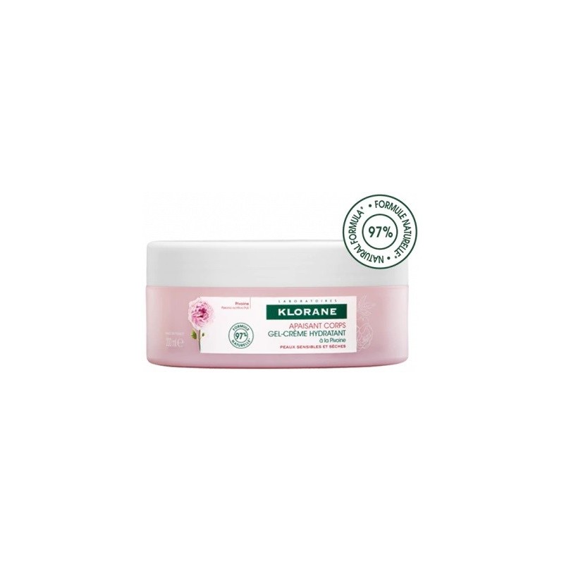 Klorane gel crema idratante alla peonia 200 ml