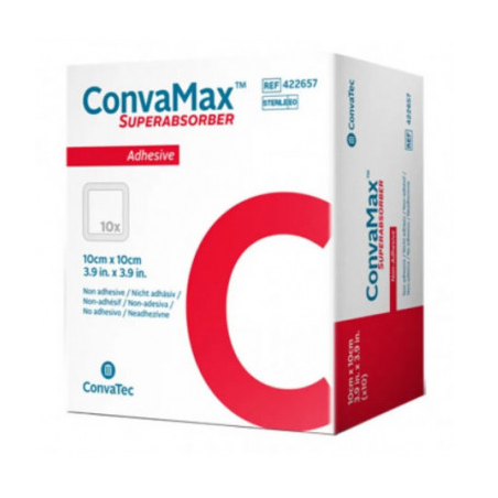 Medicazione avanzata convamax superabsorber adhesive 15 x 20cm 10 pezzi