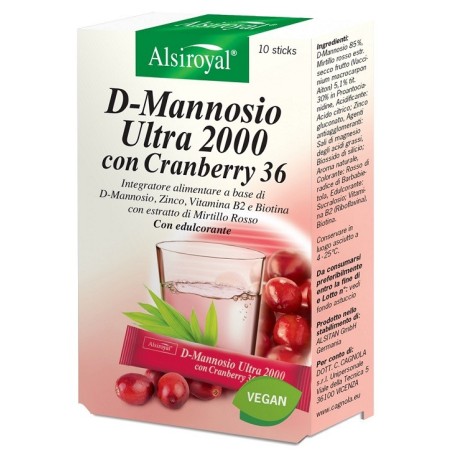 D mannosio ultra 2000 cranberry 10 stick