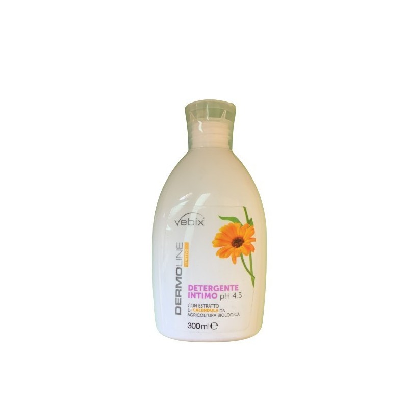 Vebix dermoline calendula detergente intimo ph 4,5 300 ml Vebix dermoline calendula detergente intimo ph 4,5 300 ml