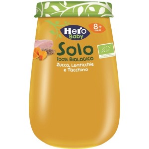 Hero solo omogeneizzato zucchine lenticchie tacchino 100% bio 190g