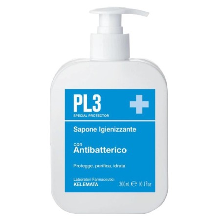 Pl3 sapone igienizzante con antibatterico 300 ml