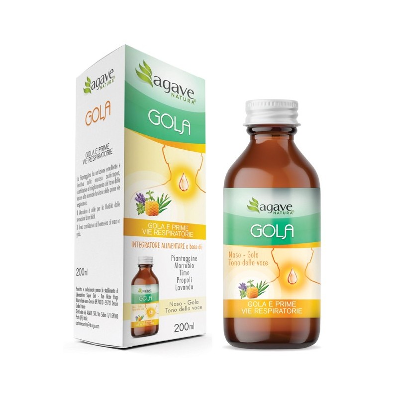 Agave natura sciroppo gola 200 ml