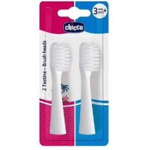 Chicco testine per spazzolini elettrici 2 pezzi