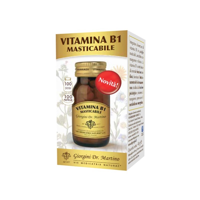 Vitamina b1 masticabile 100 pastiglie