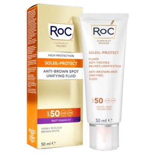 Roc fluido solare viso spf 50+ antimacchie brune 50 ml