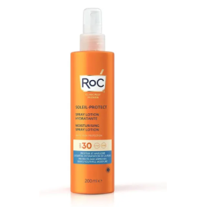 Roc lozione spray solare corpo spf 30 idratante 200 ml