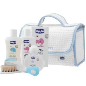 Chicco baby moments beauty maniglia azzurro bagno delicato corpo-capelli pelli delicate 200 ml + crema corpo pelli delicate 200m