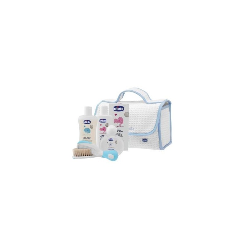 Chicco baby moments beauty maniglia azzurro bagno delicato corpo-capelli pelli delicate 200 ml + crema corpo pelli delicate 200m