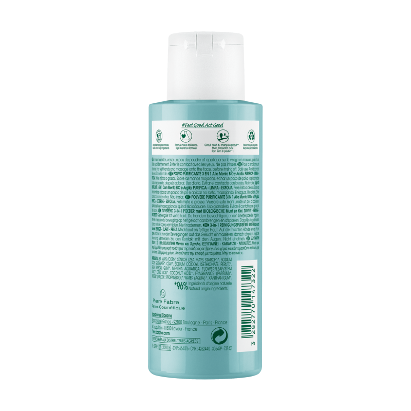 Klorane polvere purificante menta acquatica 50 g Klorane polvere purificante menta acquatica 50 g