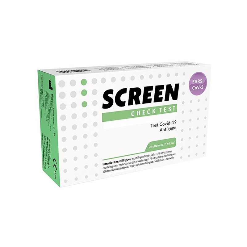 Screen test autodiagnostico antigenico rapido covid-19 sars-cov-2 tamponi nasali selftest covid test antigene screen
