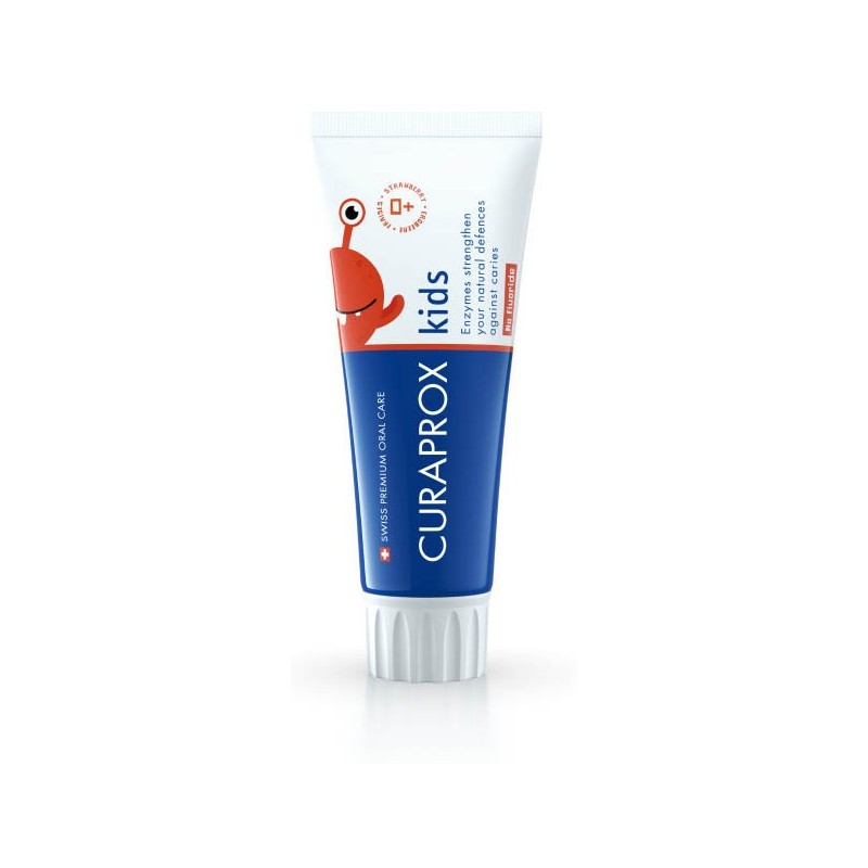 Curaprox kids toothpaste strawberry flavor 0 ppm 60 ml