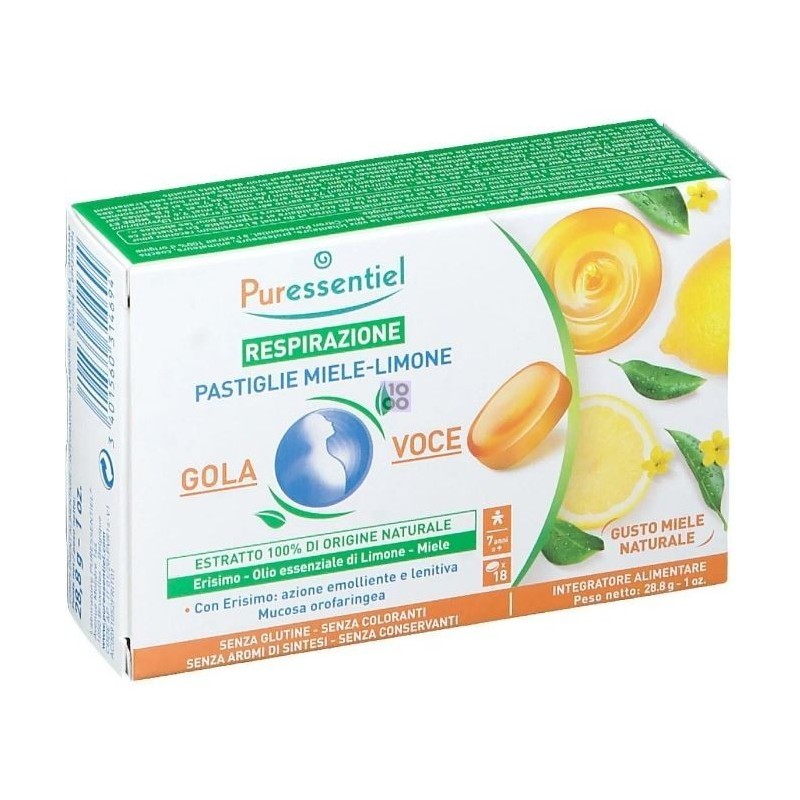 Puressentiel pastiglie gola voce miele limone 44 g