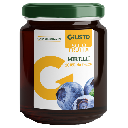 Giusto solo frutta marmellata mirtilli 284 g