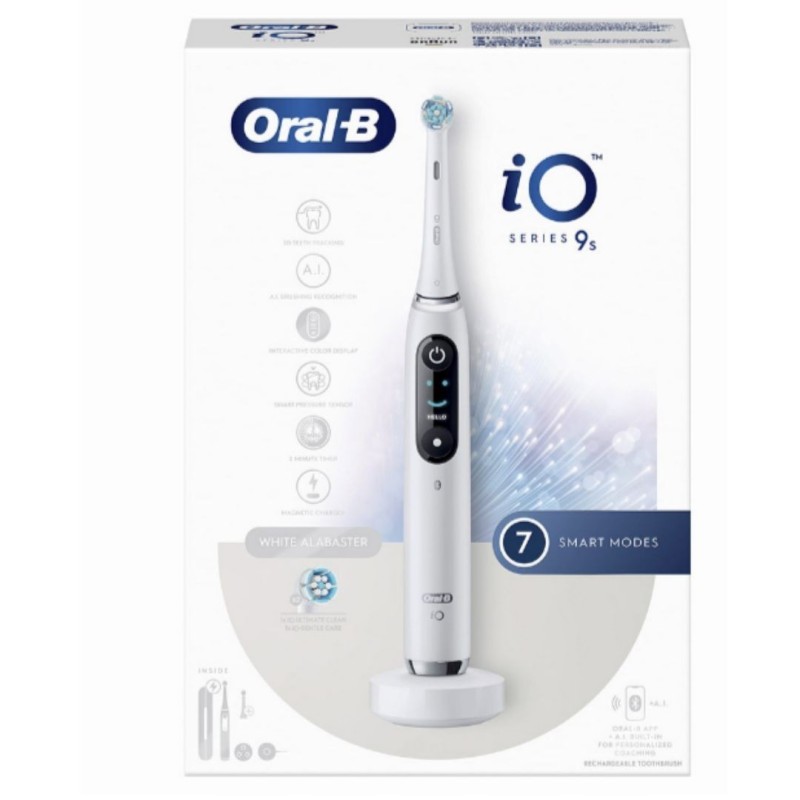 Oral-b io 9 white spazzolino elettrico + 2 refill
