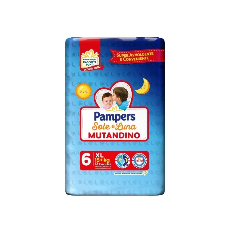 Pampers sole luna mutandina xl 13 pezzi