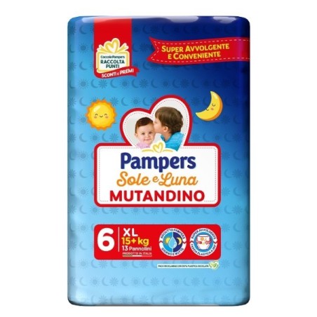 Pampers sole luna mutandina xl 13 pezzi