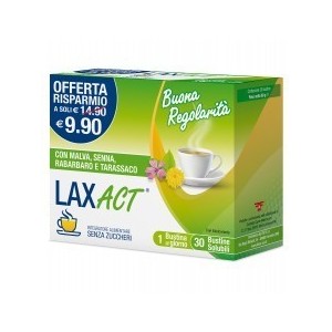 Lax act 30 bustine solubili senza zuccheri