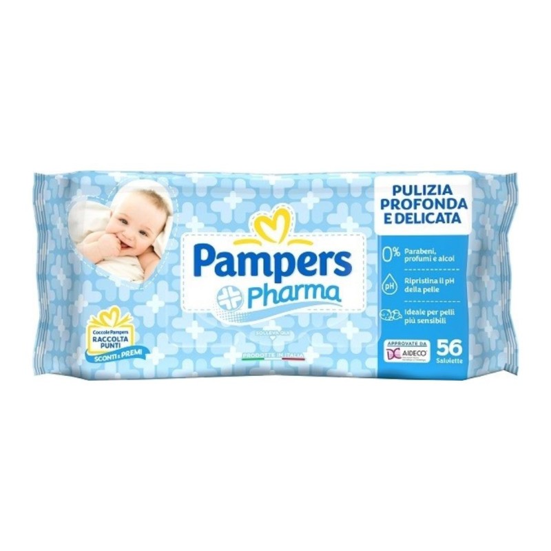 Pampers pharma salviette 56 pezzi