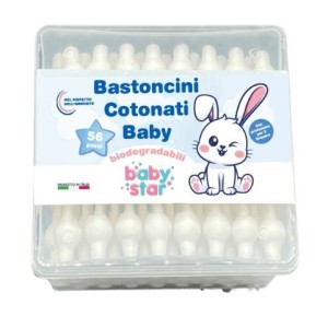 Babystar bastoncini cotonati 56 pezzi