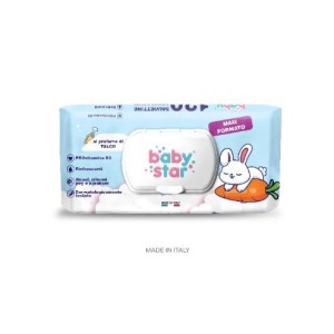 Babystar salviettine bebe' talco 120 pezzi