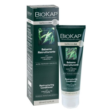 Biokap bellezza bio balsamo ristrutturante cosmos ecocert 125 ml biosline