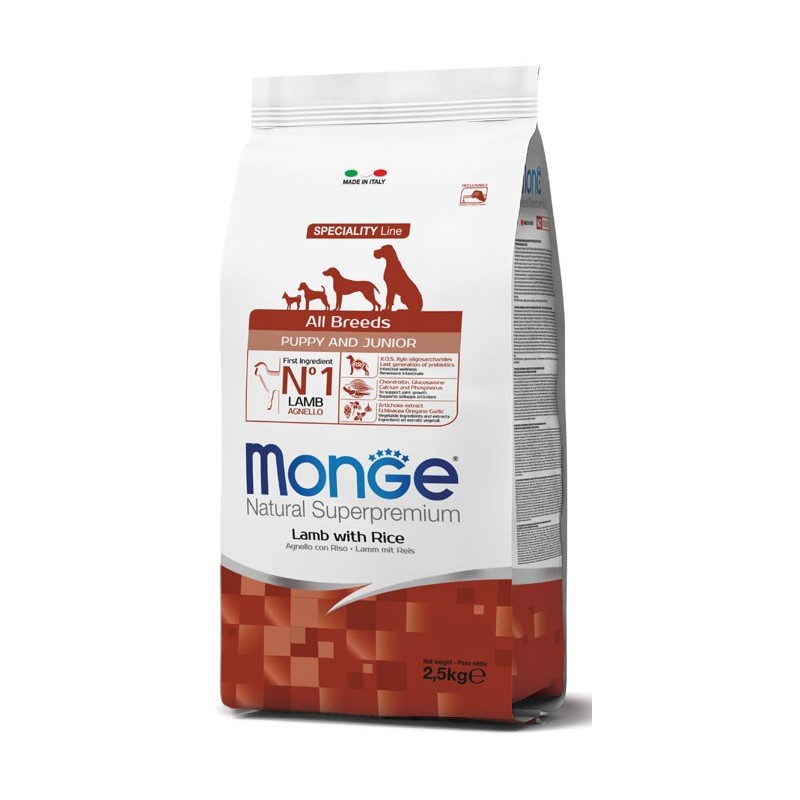 Monge all breeds puppy agnello & riso 2500 g