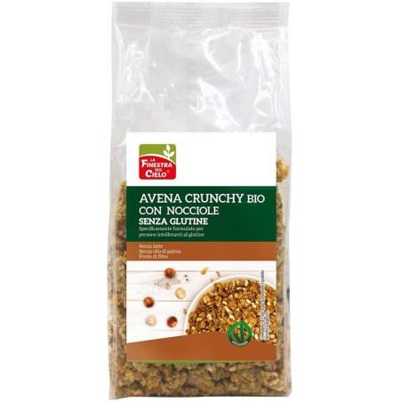 Crunchy senza glutine avena e nocciola 250 g