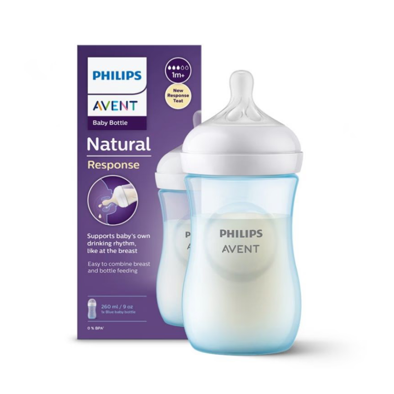 Avent biberon natural 3,0 blu 260 ml