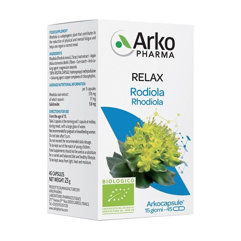 Arkocapsule rodiola bio 45 capsule