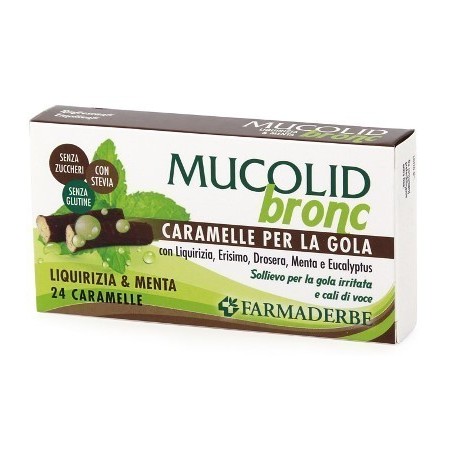 Mucolid bronc menta & liquirizia 24 caramelle