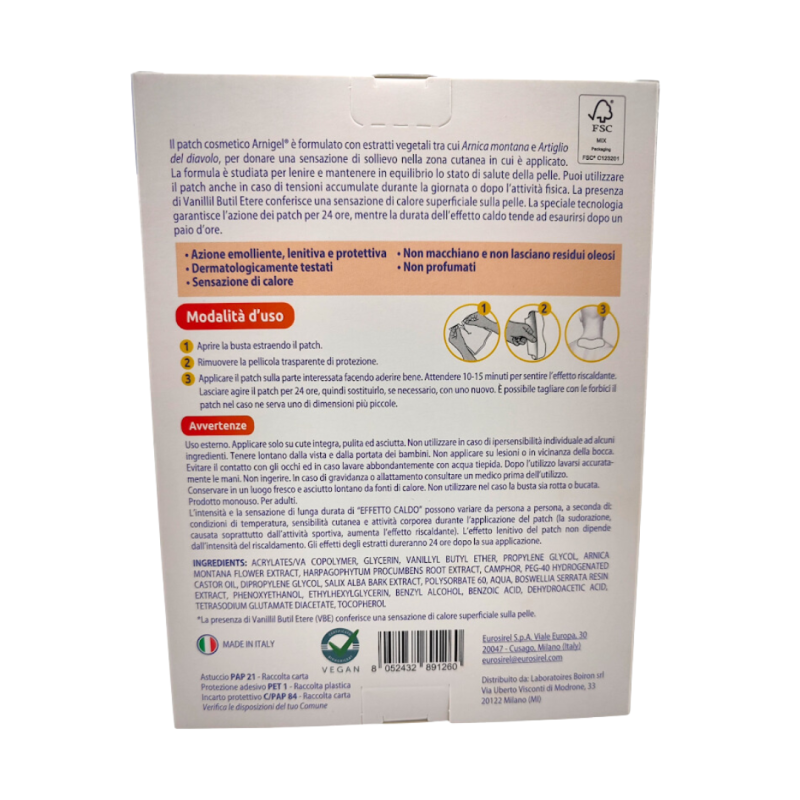 Arnigel patch warm collo 5 pezzi