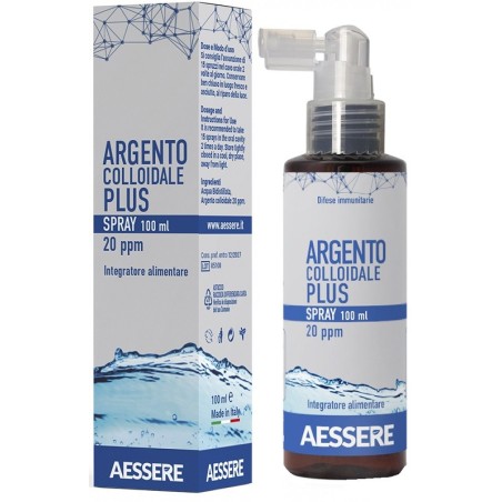 Argento colloidale plus 20ppm spray 100 ml Argento colloidale plus 20ppm spray 100 ml