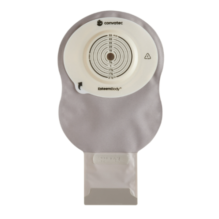 Sacca ileostomia esteem body fondo aperto 7 mm opaco ritagliabile 10-55 mm 10 pezzi