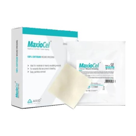 Medicazione in fibre gelificanti in chitosano maxiocel 10x10cm 10 pezzi