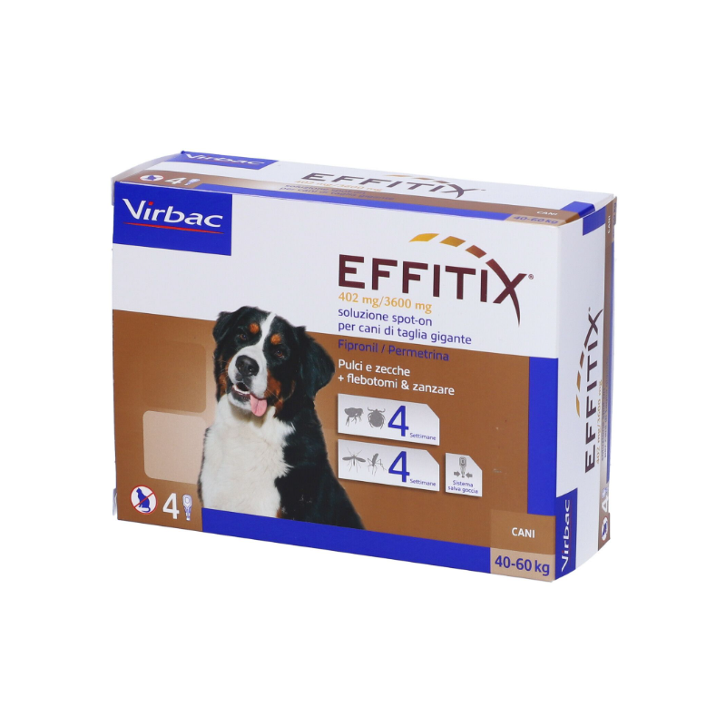 Effitix 402 mg/3600 mg soluzione spot-on per cani di taglia gigante