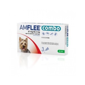 Amflee combo 67 mg/60,3 mg soluzione spot-on per cani di taglia piccola