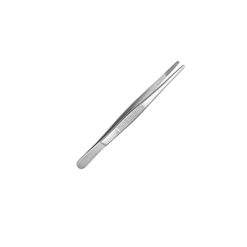 Pinza anatomica retta in acciaio per chirurgia 18 cm