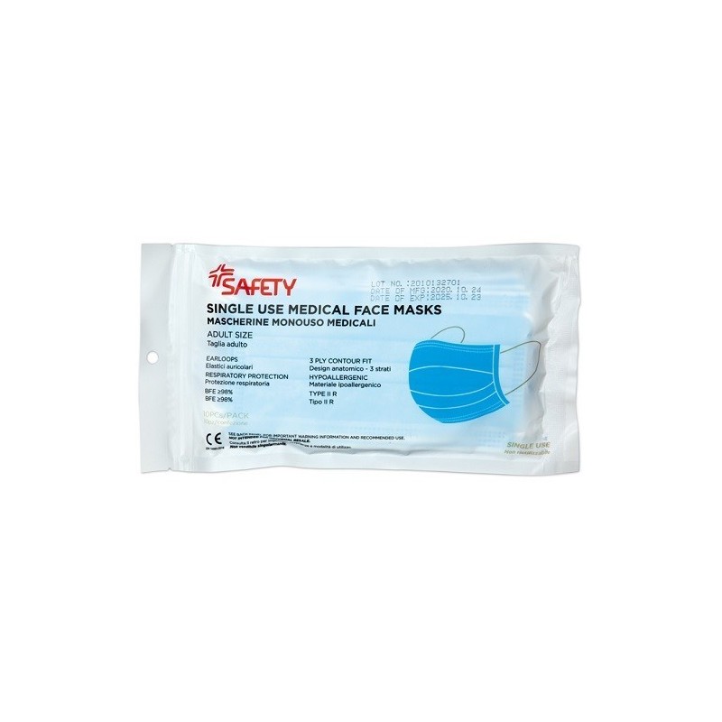 Mascherina chirurgica 10 pezzi Mascherina chirurgica 10 pezzi